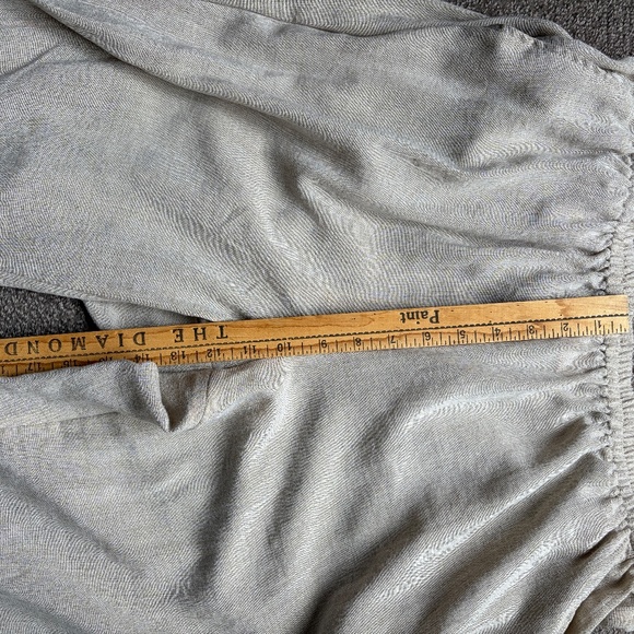 Fridaze Linen Pants Redefined Linen Beige Elastic Waist Women’s Wide Leg | Sz 0X - Picture 12 of 16